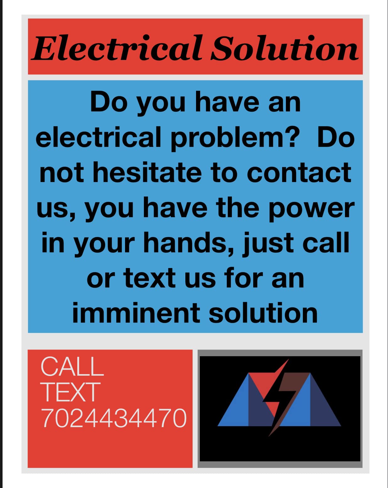 Electrical repair work